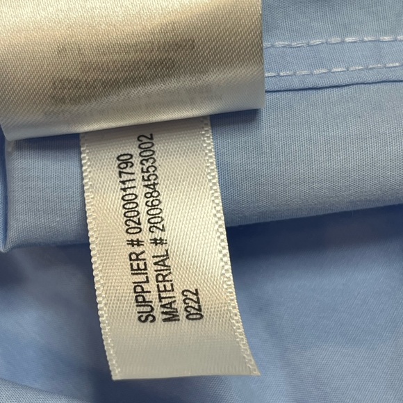 Lauren Ralph Lauren Stretch Non-Iron Button Down Shirt Blue Size Medium - Picture 11 of 11